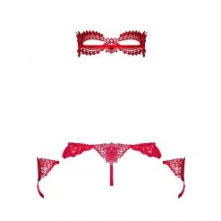 Obsessive Ensemble 3 Pièces Hetea -Fetish bdsm boutique ensemble sexy rouge hetea obsessive 04