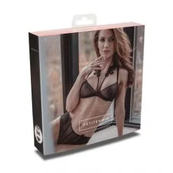 Petitenoir Ensemble 2 Pièces Tulle Florale -Fetish bdsm boutique ensemble 2 pieces tulle florale 05