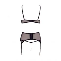 Abierta Fina Ensemble 3 Pièces Dentelles Ouvert -Fetish bdsm boutique ensemble 3 pieces dentelles ouvert 06