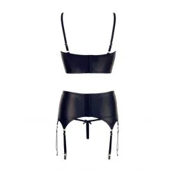 Abierta Fina Ensemble 3 Pièces Soutien-Gorge Ouvert -Fetish bdsm boutique ensemble 3 pieces soutien gorge ouvert 5