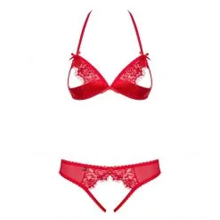 Obsessive Ensemble 2 Pièces Ouvert 870-SEC -Fetish bdsm boutique ensemble 870 sec obsessive rouge 3