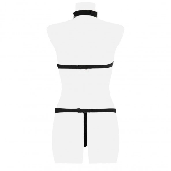 Grey Velvet Ensemble Cuir Et Chaines 5 Pièces 8 Grey Velvet Ensemble Cuir Et Chaines 5 Pièces – Image 6