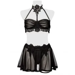 Grey Velvet Ensemble érotique N° 20022 -Fetish bdsm boutique ensemble erotique n20022 grey velvet 4