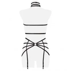 Grey Velvet Ensemble Harnais 3 Pièces -Fetish bdsm boutique ensemble harnais 3pieces grey velvet 6