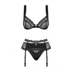 Obsessive Ensemble Heartina -Fetish bdsm boutique ensemble heartina noir 3