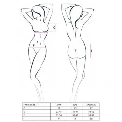 Passion Ensemble Lingerie Fabiana -Fetish bdsm boutique ensemble lingerie fabiana passion tailles