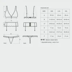 Obsessive Ensemble 3 Pièces Emperita 7 Obsessive Ensemble 3 Pièces Emperita -Fetish bdsm boutique ensemble obsessive empressia set tailles