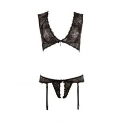 Abierta Fina Ensemble Ouvert String Porte Jarretelles 12 Abierta Fina Ensemble Ouvert String Porte Jarretelles -Fetish bdsm boutique ensemble ouvert string porte jarretelles 4