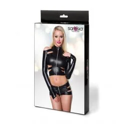 Saresia Ensemble Wetlook 2 Pièces -Fetish bdsm boutique ensemble wetlook 2 pieces 4