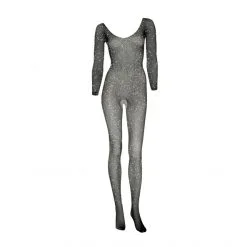 LEG AVENUE Combinaison Ouverte à Manches Résille -Fetish bdsm boutique fishnet sleeved bodystocking 5
