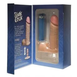 Doc Johnson Gode Ventouse Vac-u-Lock The Realistic Cock 18 Cm -Fetish bdsm boutique gode the realistic cock doc johnson 6inch 3
