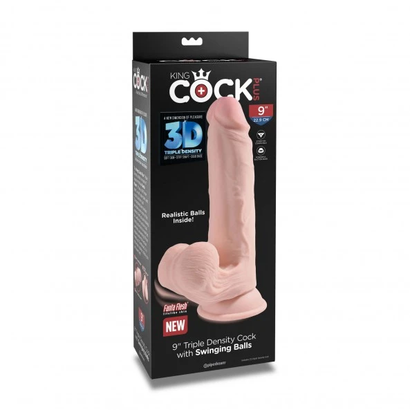King Cock Gode Triple Densités 23 Cm Avec Testicules Mobiles 9 King Cock Gode Triple Densités 23 Cm Avec Testicules Mobiles â Image 7