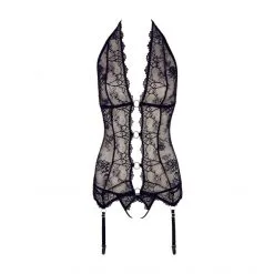 Abierta Fina Guêpière Ouverte + String -Fetish bdsm boutique guepiere ouverte string 5