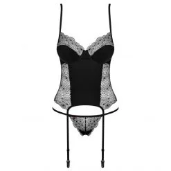 Obsessive Guêpière Sharlotte -Fetish bdsm boutique guepiere sharlotte noir obsessive 3