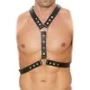 UOMO Harnais Metal Spots -Fetish bdsm boutique harnais metal spots uomo 01
