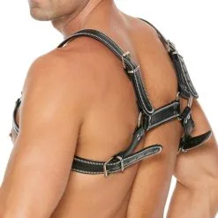 UOMO Harnais Z Series Bulldog -Fetish bdsm boutique harnais z series bulldog uomo noir 03