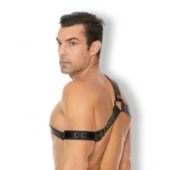 Ouch! Harnais D'Epaule Cuir Gladiator -Fetish bdsm boutique harnais d epaule cuir gladiator noir 03