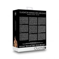 Ouch! Harnais D'Epaule Cuir Gladiator -Fetish bdsm boutique harnais d epaule cuir gladiator noir 06