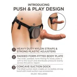 King Cock Harnais Dock Rond Confort Avec Dong 18 Cm Elite -Fetish bdsm boutique harnais dock rond confort avec dong 18 cm 07