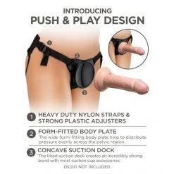 King Cock Harnais Dock Rond Débutant Elite -Fetish bdsm boutique harnais dock rond debutants 06