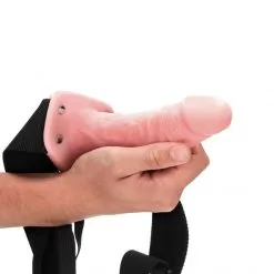 RealRock Harnais Strap-On Avec Dong Réaliste 15,5 Cm 15 RealRock Harnais Strap-On Avec Dong Réaliste 15,5 Cm -Fetish bdsm boutique harnais strap on avec dong realiste 155 cm 04