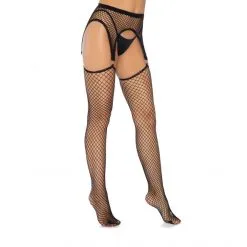 LEG AVENUE Porte-Jarretelles Et Bas Résille