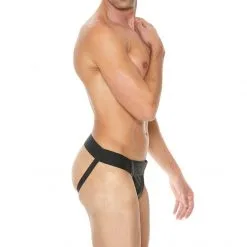 UOMO Jock En Cuir Plain -Fetish bdsm boutique jock cuir plain uomo 06