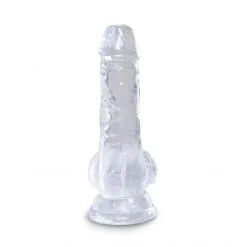 King Cock Gode Ventouse Clear 13 Cm -Fetish bdsm boutique king cock clear gode ventouse 13cm 03