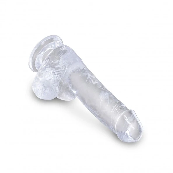 King Cock Gode Ventouse Clear 15 Cm 6 King Cock Gode Ventouse Clear 15 Cm â Image 4