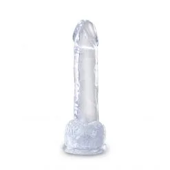 King Cock Gode Ventouse Clear 18 Cm -Fetish bdsm boutique king cock clear gode ventouse 18cm 03
