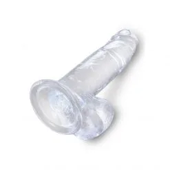 King Cock Gode Ventouse Clear 18 Cm -Fetish bdsm boutique king cock clear gode ventouse 18cm 05
