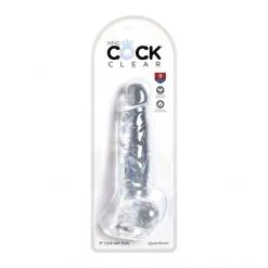 King Cock Gode Ventouse Clear 20 Cm -Fetish bdsm boutique king cock clear gode ventouse 20cm 06