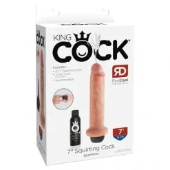 King Cock Dong Réaliste Éjaculateur 18 Cm -Fetish bdsm boutique king cock gode ejaculateur 18cm 09