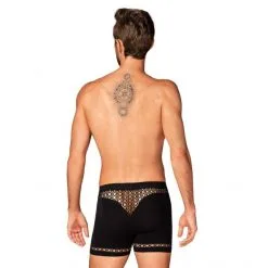 Obsessive Boxer M102 Homme Noir -Fetish bdsm boutique m102 boxer short homme noir 4