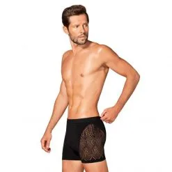 Obsessive Boxer M103 Homme Noir -Fetish bdsm boutique m103 boxer short homme noir 3