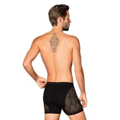 Obsessive Boxer M103 Homme Noir -Fetish bdsm boutique m103 boxer short homme noir 4