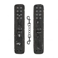 Ouch! Menottes Denim -Fetish bdsm boutique menottes denim ouch noir 03