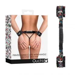 Ouch! Menottes Avec Poignée Tattoo Style