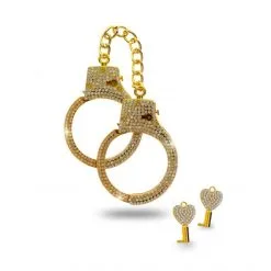 Taboom Menottes Diamond Wrist Cuffs Bondage In Luxury