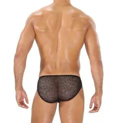 TOF Paris Mini Brief Bulge Lace -Fetish bdsm boutique mini biref bulge lace noir 07
