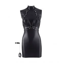 Cottelli Bondage Minirobe + Menottes Domina -Fetish bdsm boutique minirobe menottes domina 04