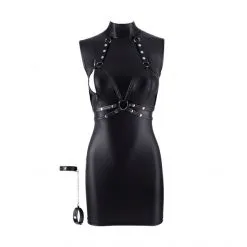 Cottelli Bondage Minirobe + Menottes Domina -Fetish bdsm boutique minirobe menottes domina 05