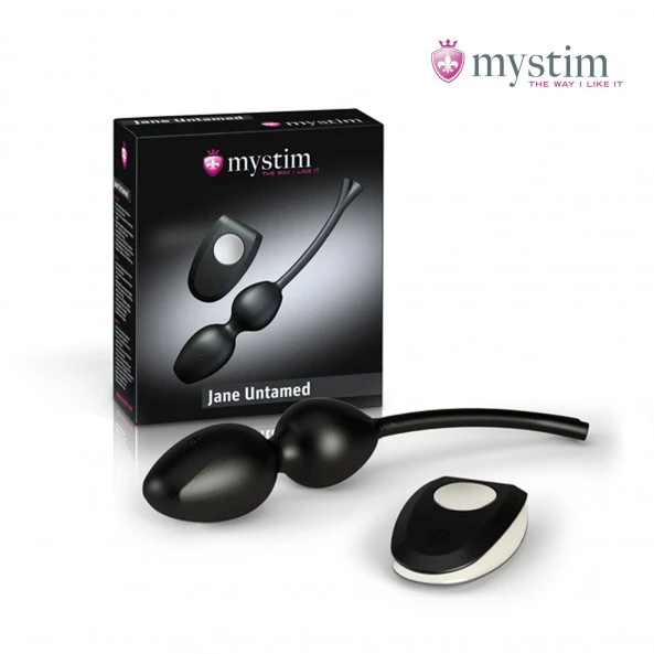 Mystim Boules De Geisha Vibrantes E-Stim Jane Untamed 3 Mystim Boules De Geisha Vibrantes E-Stim Jane Untamed