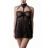 Grey Velvet Négligé N° 20026 -Fetish bdsm boutique neglige n20026 grey velvet
