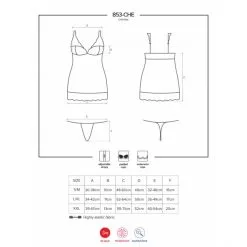 Obsessive Nuisette 853-CHE -Fetish bdsm boutique nuisette blanche 853 che obsessive 05