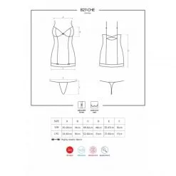 Obsessive Nuisette 828-CHE -Fetish bdsm boutique nuisette obsessive 828 che noir tailles