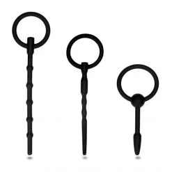 Ouch! Pack 3 Plugs à Urètre Silicone Noir