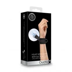 Ouch! Paire De Menottes Ajustables Ventouses Velvet -Fetish bdsm boutique paire de menottes ajustables ventouses vv 05