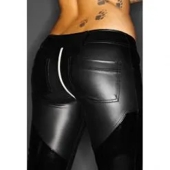 Noir Handmade Pantalon Slinky F115 -Fetish bdsm boutique pantalon slinky noir handmade 4