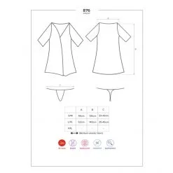 Obsessive Peignoir 876-PEI -Fetish bdsm boutique peignoir 876 pei obsessive 5